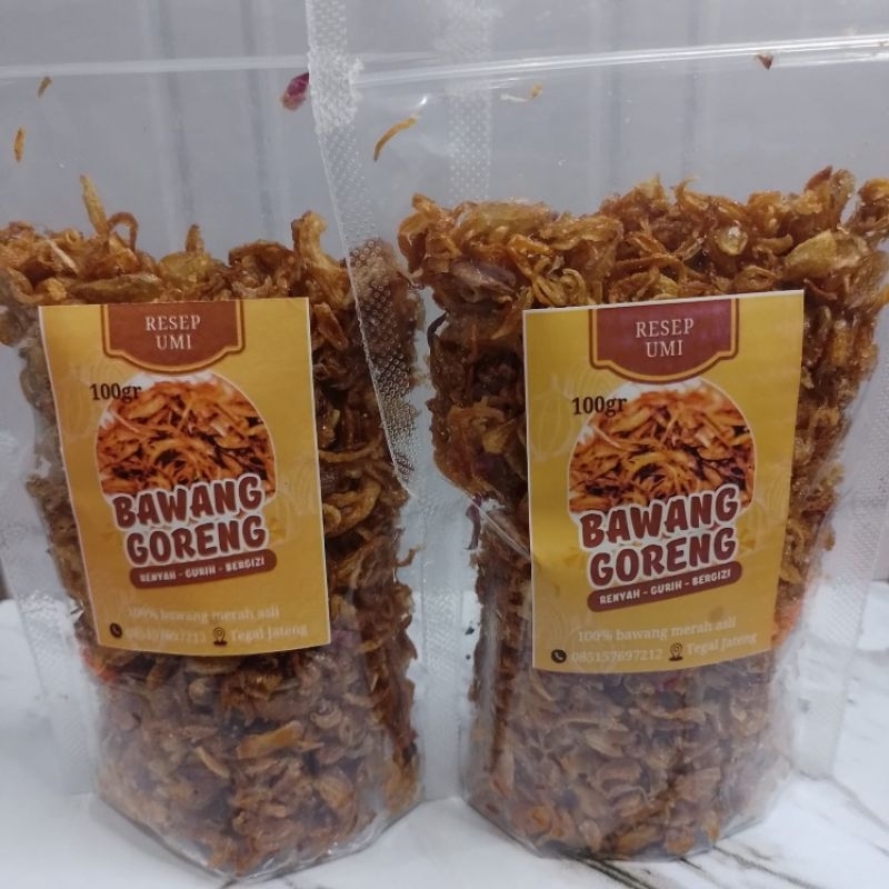 

PROMO 2pcs Bawang goreng kemasan 100gr