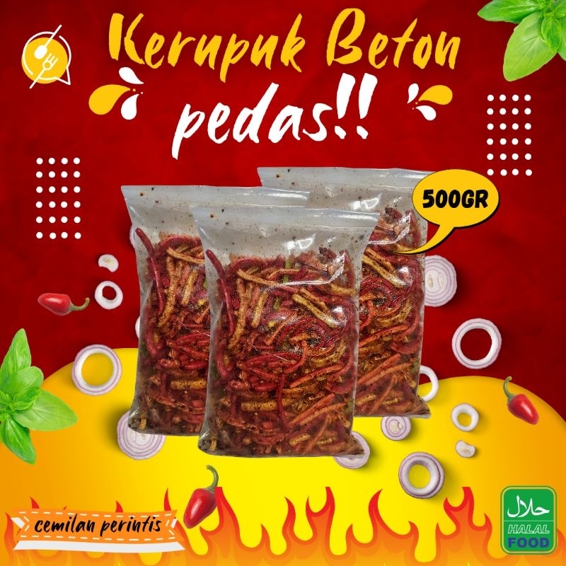 

Seblak Kerupuk Jaat Beton Pedas Extra Daun Jeruk Isi/500gr.