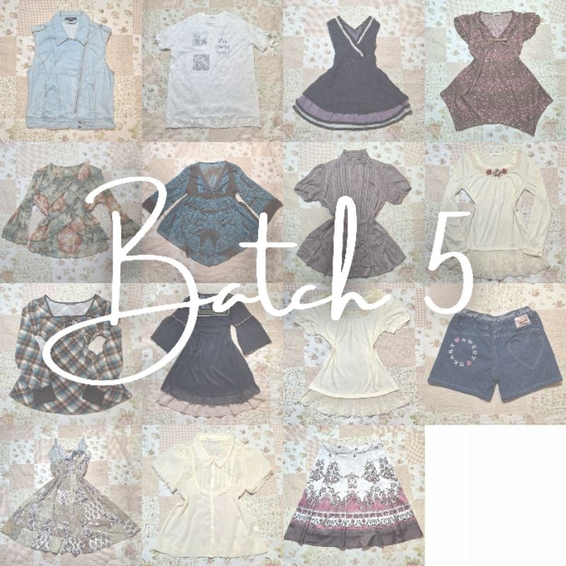SALE BATCH 5 (PLEASE READ THE DESC BEFORE CHECKOUT) Vintage Coquette Cottagecore Y2K Grunge Gothic G