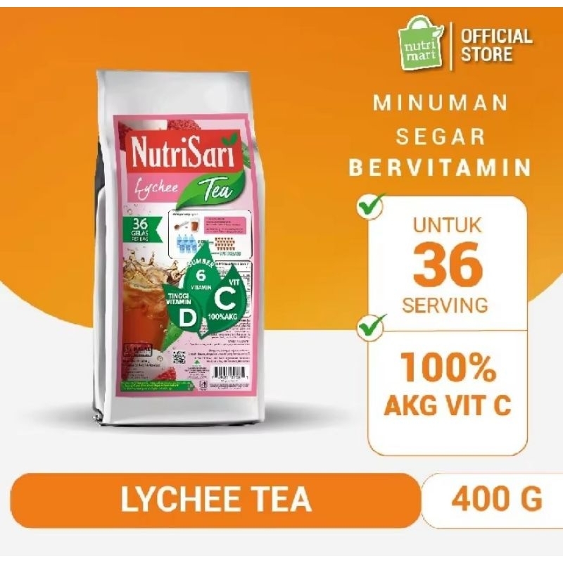 

Nutrisari Lychee Tea 400gr