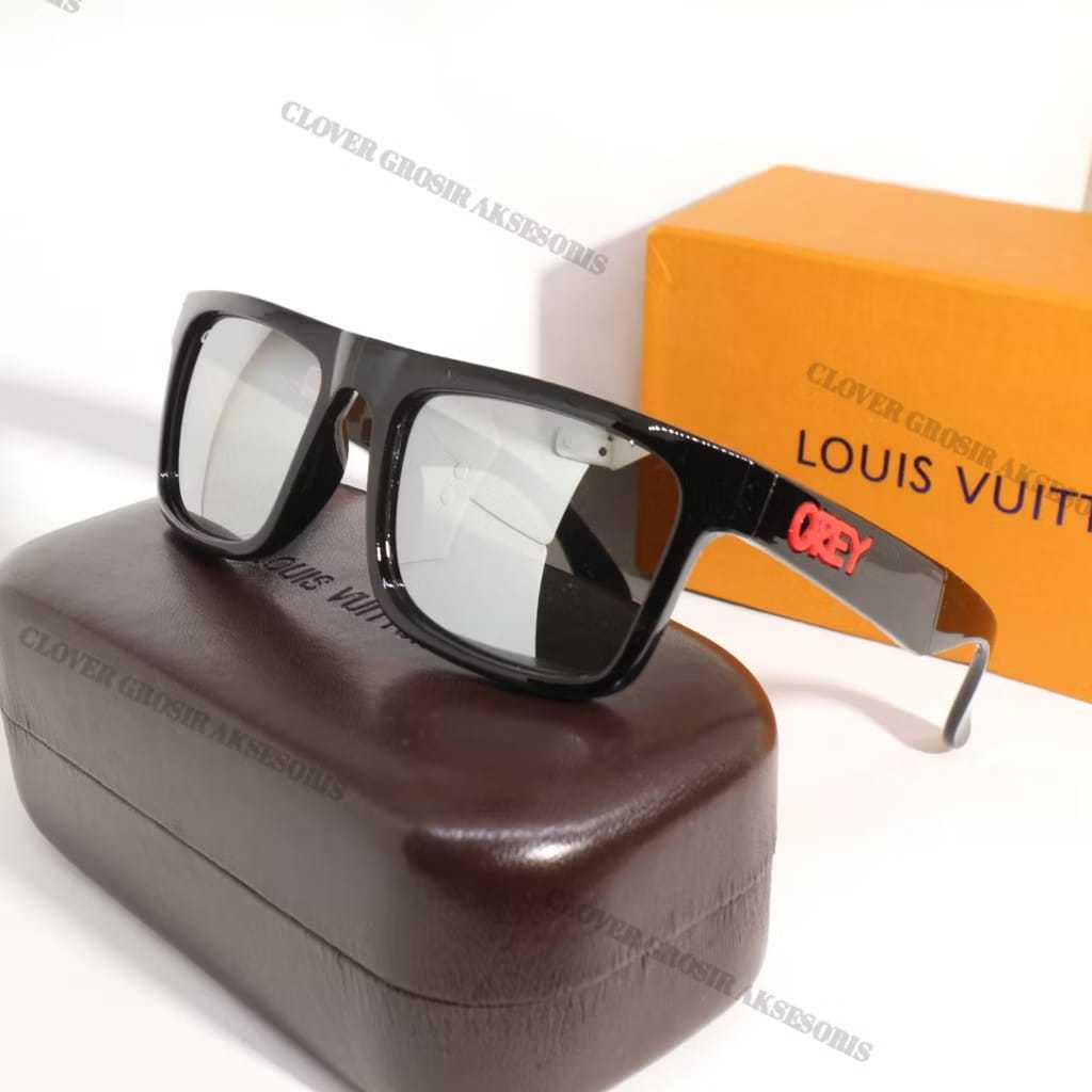 Kacamata Hitam Model Kotak Terlaris Frame Bisa Dilipat Lensa Anti Silau Anti Uv Bonus Box Dan Lap