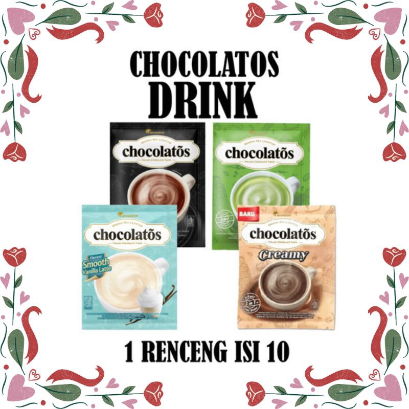 

Garuda Food Chocolatos Drink Bubuk Rasa Cokelat/Matcha/Creamy/Vanilla 1 Rcg isi 10 Sachet @28Gr