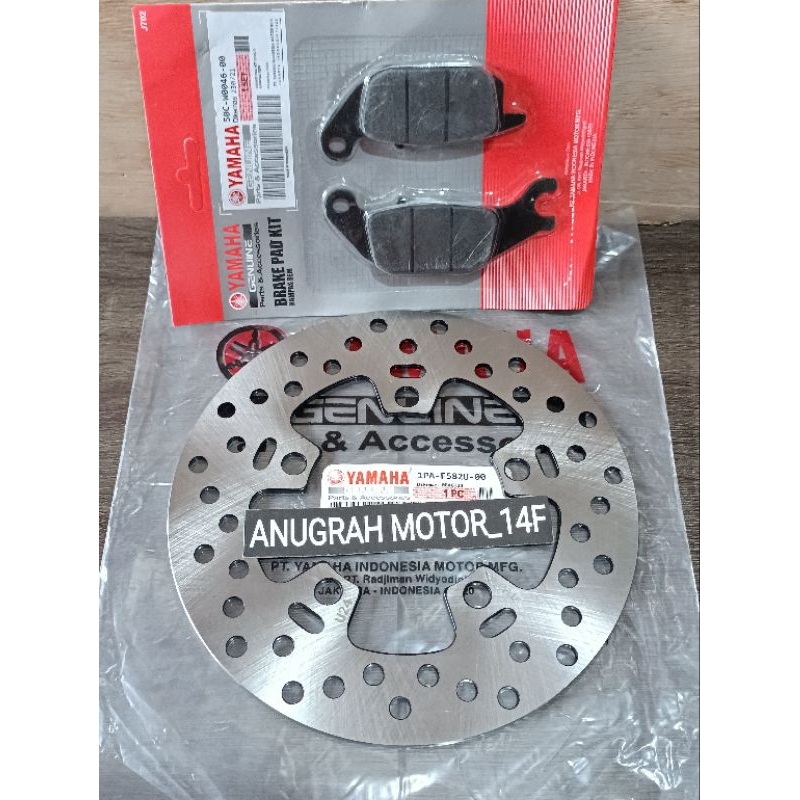 Piringan Cakram Belakang 1PA + Kampas Rem Yamaha Vixion New Jupiter Mx King