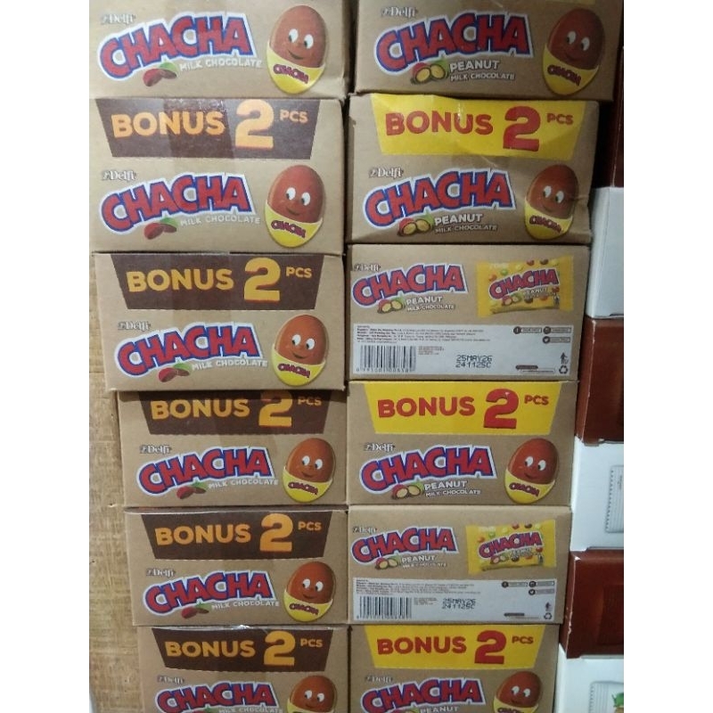 

Permen Coklat Delfi Cha Cha isi 20 Pcs + 2 Pcs / Kotak ( Promo Jika Masih Berlaku)