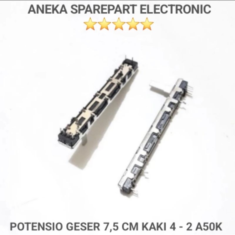 POTENSIO GESER 7,5 CM KAKI 4 - 2 A50K