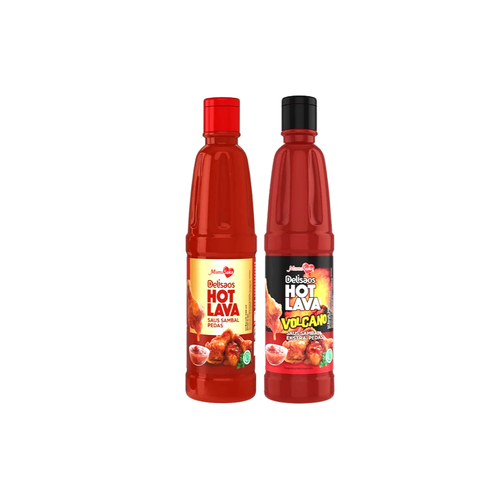 

Saus Sambal Mamasuka Delisaos Hot Lava 320g Volcano Sauce 320g Halal Mama Suka