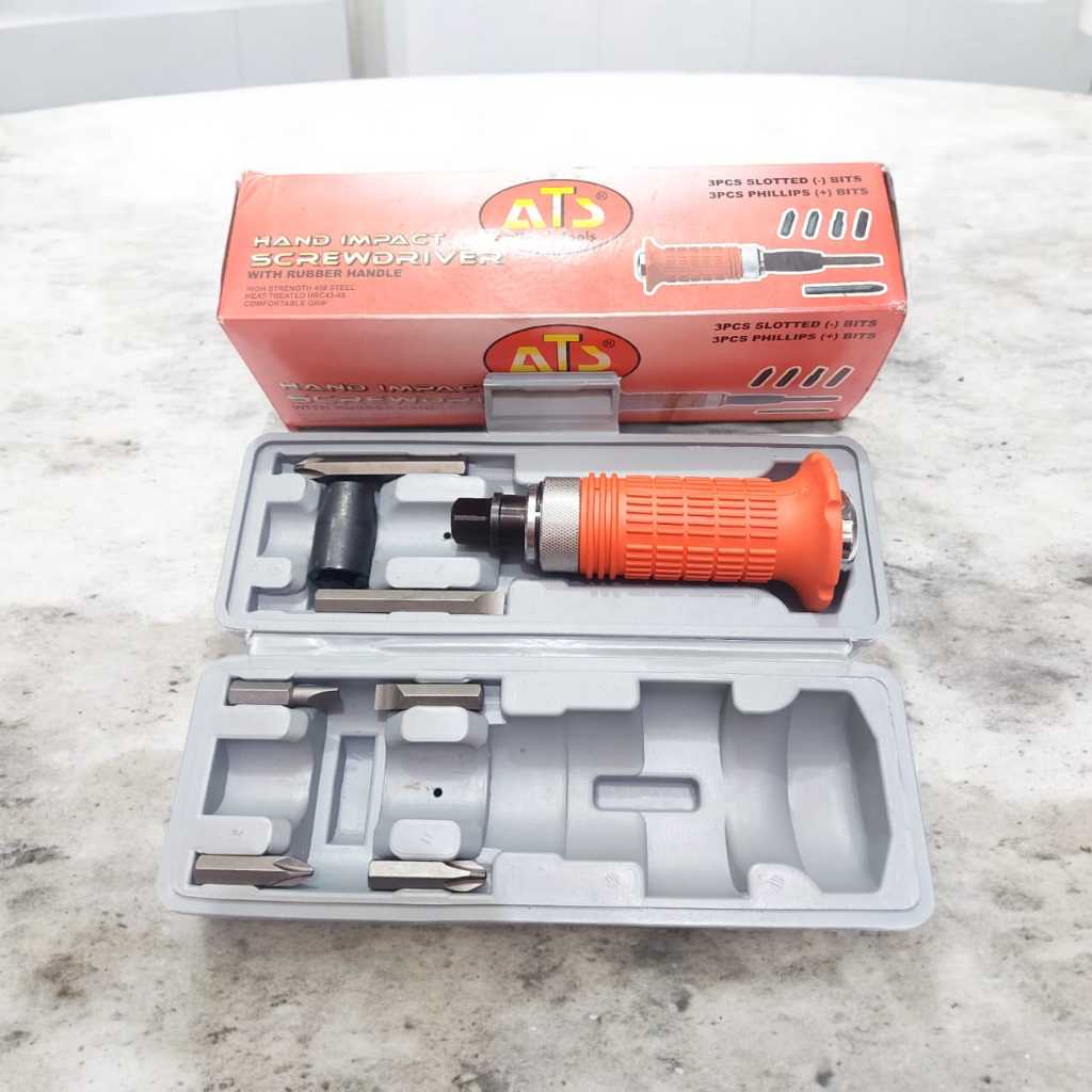 ATS Obeng Ketok / Tumbuk Set 7 pcs / Obeng Gedor - Impact Driver