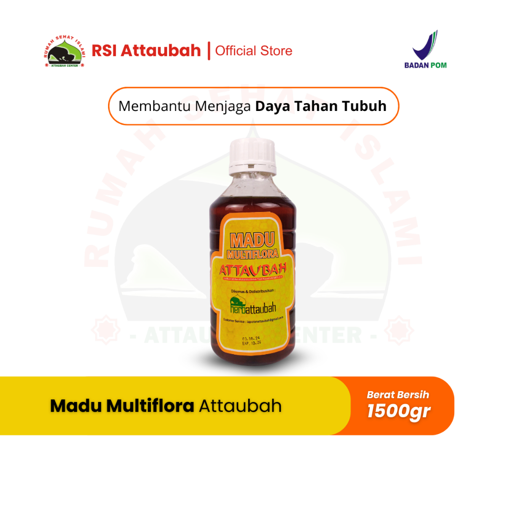 

Madu Multiflora Attaubah 1500 Gram Bantu Jaga Daya Tahan Tubuh