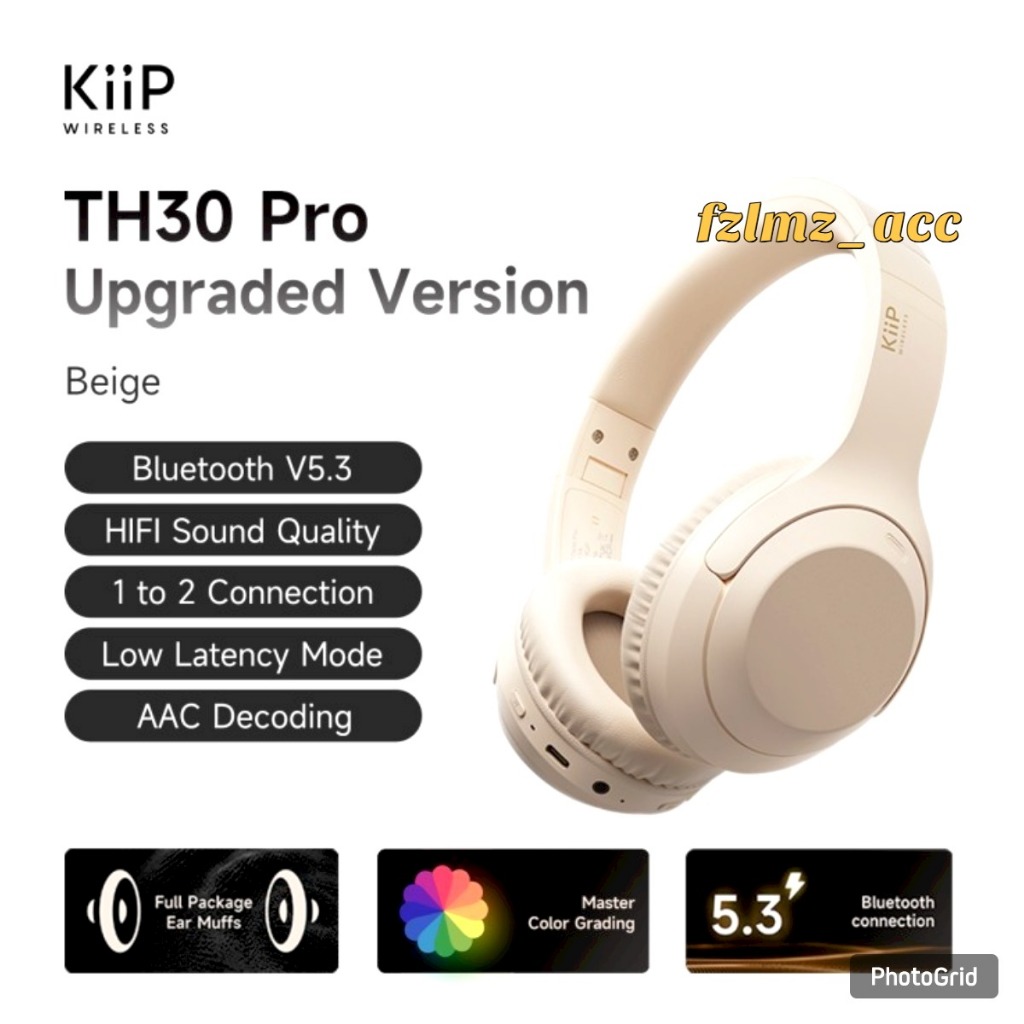 KIIP Wirelles TH30 PRO Headphone Bluetooth Wirelles Headphone Earphone