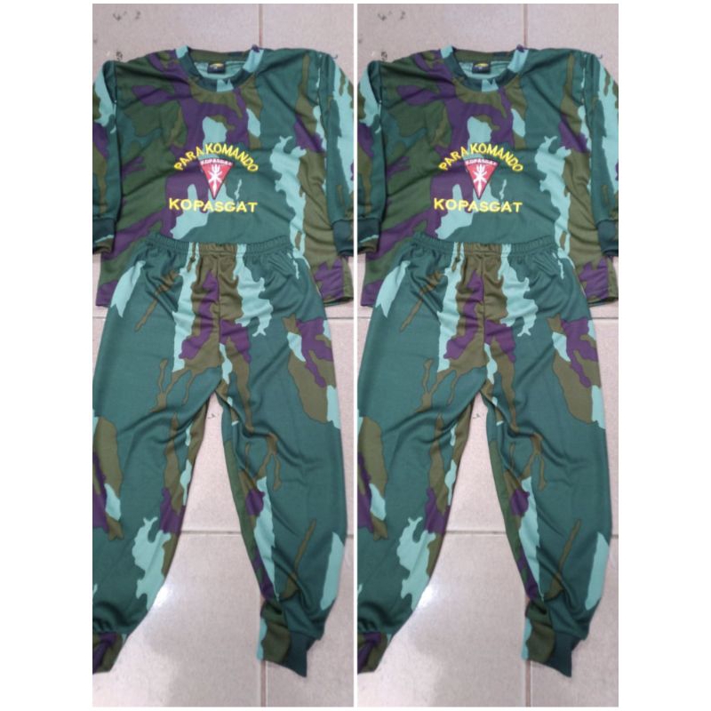 Kaos Army Anak Laki & Perempuan Loreng Kopasgat