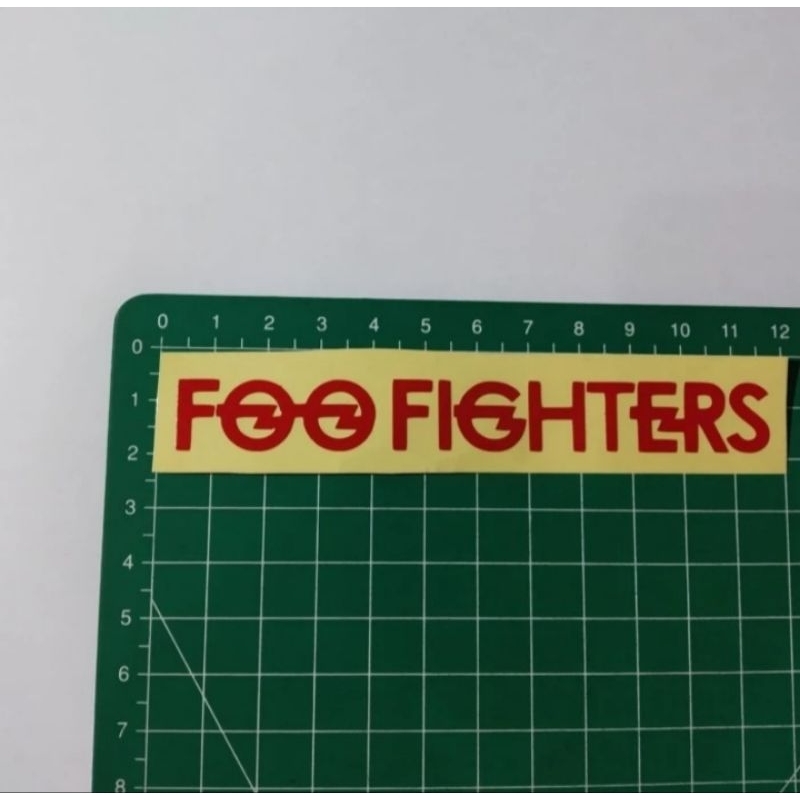 

stiker cutting foo fighters
