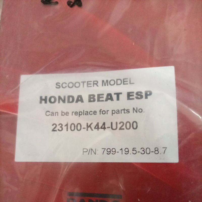 vanbelt set k44 beat esp bando