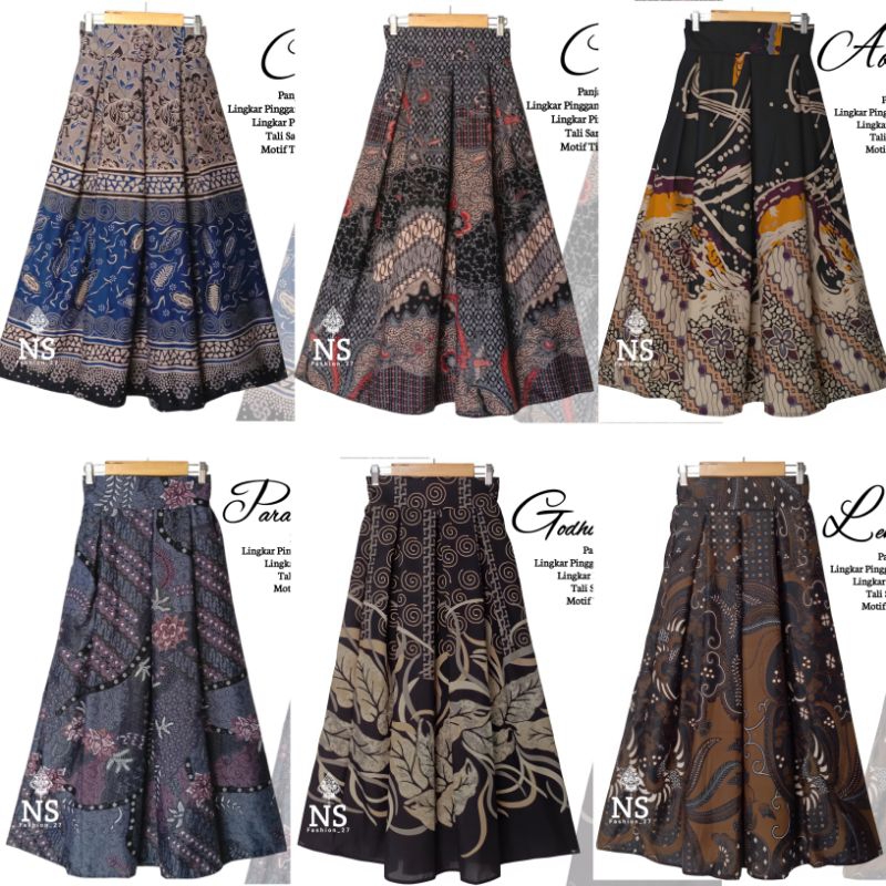 ROK WANITA MODERN PANJANG PINGGANG KARET MOTIF TERBARU ELEGAN ROK BATIK MODERN KEKINIAN