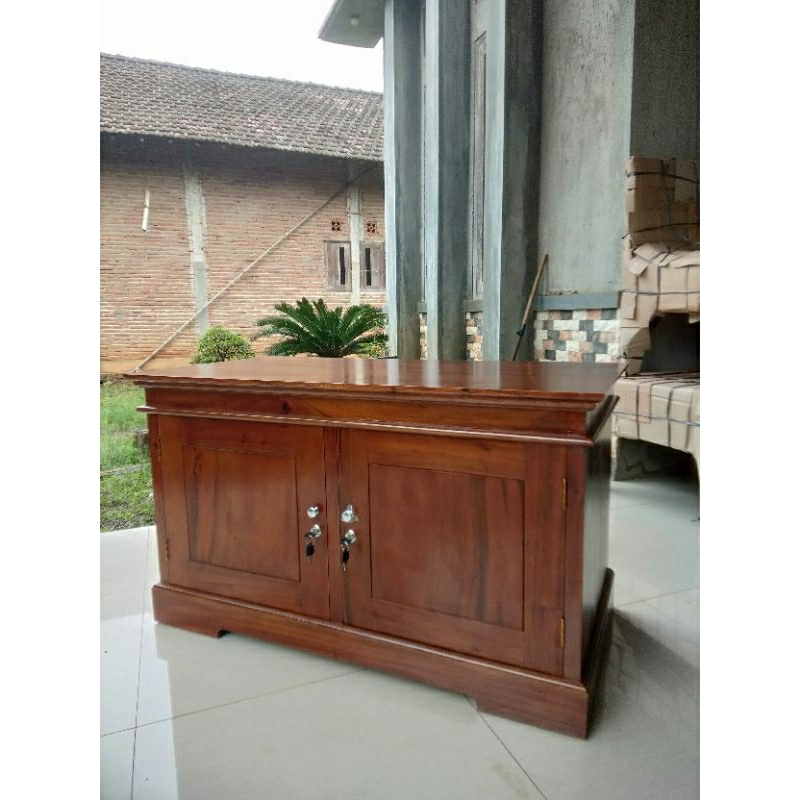 meja aquarium/mejaTV/buffet kayu Mahogany