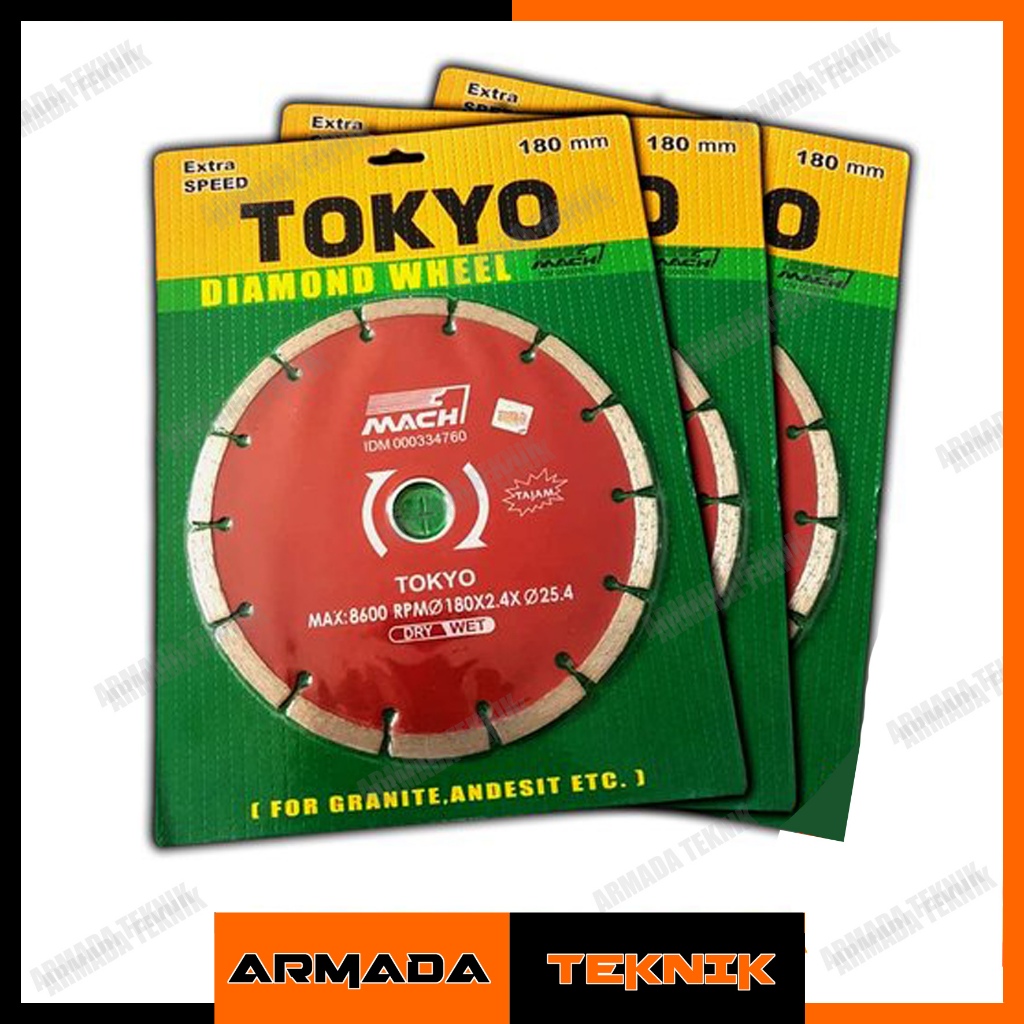 Tokyo Diamond Wheel Dry Pisau Potong Keramik & Granit 7 Inch