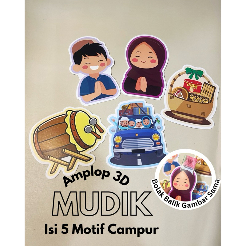 

Amplop 3D Karakter isi 5 pcs