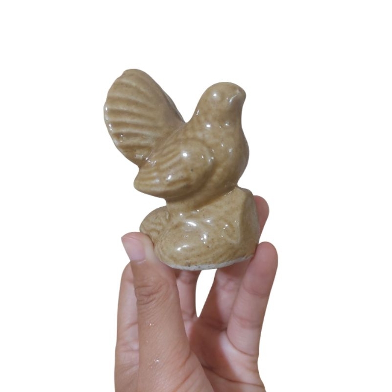 miniatur Patung Burung Merpati Batu Marmer Putih NO RETUR
