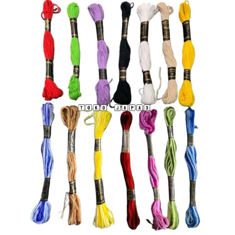 Benang Sulam Murah/Benang Sulam warna komplit/Benang sulam Rose