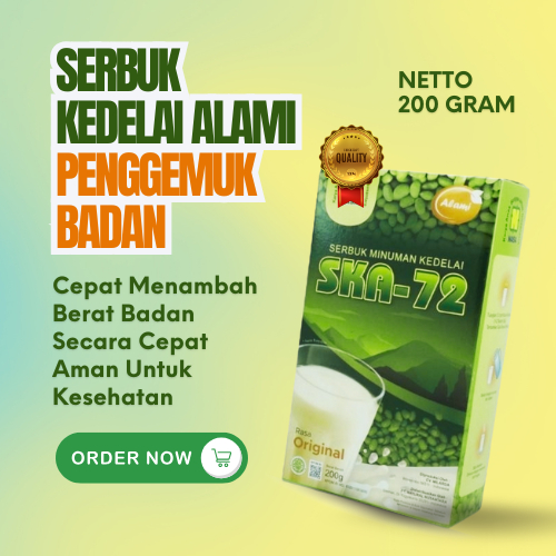 

Serbuk Susu Kedelai Penggemuk Badan Penambah Berat Badan Ideal Pria Wanita Nafsu Makan Herbal Aman