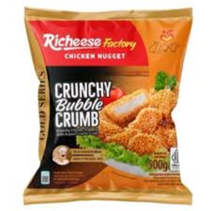 

Richeese FROZEN FOOD | Chicken Nugget | Crunchy Bubble Crumb 500G