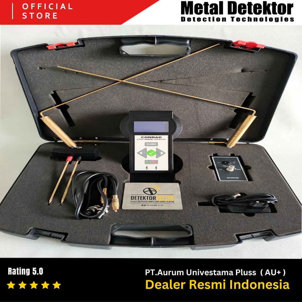 Metal Detector CONRAD LRL SECOND Pencari Emas. Berlian. Air & Harta Karun - Detektor Jarak Jauh