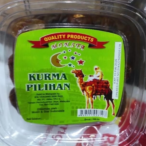 

Monsta kurma pilihan 300gr fc