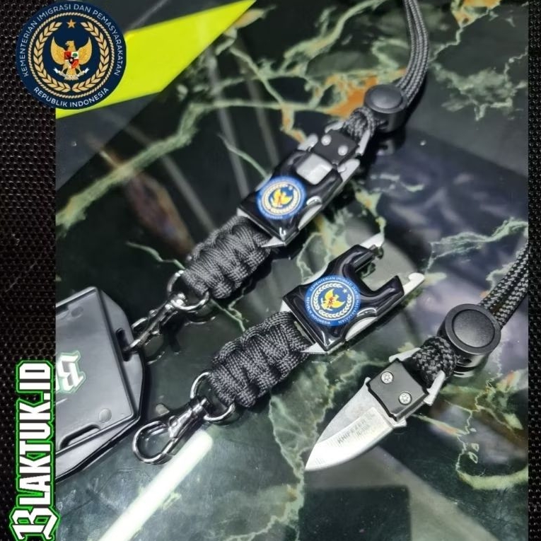 

lanyard tactical logo KEMENIMIPAS plus cover id