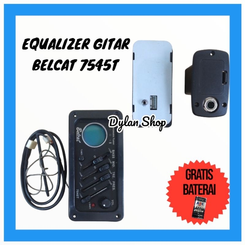 Pream Equalizer Gitar Akustik Merek Belcat 7545 T