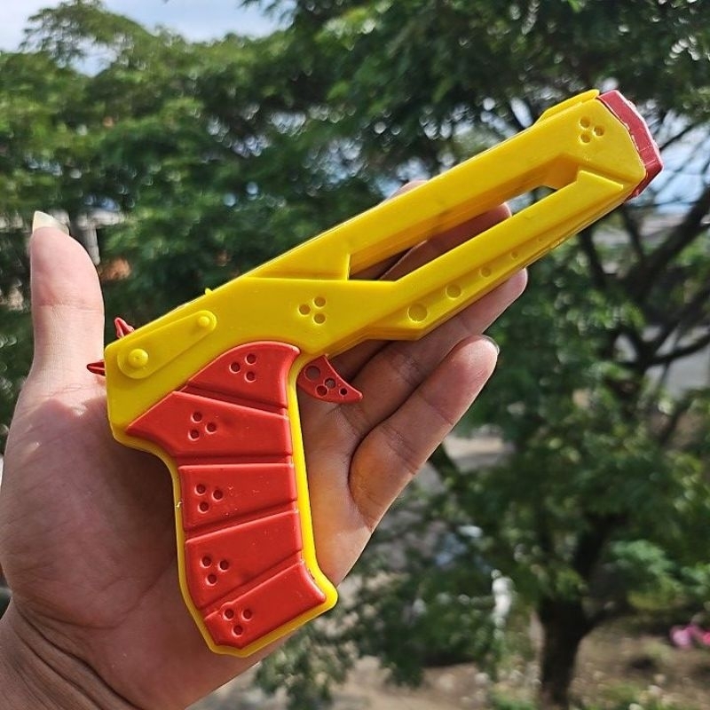 mainan pestol karet / tembak tembakan / pestol mainan / mainan anak murah