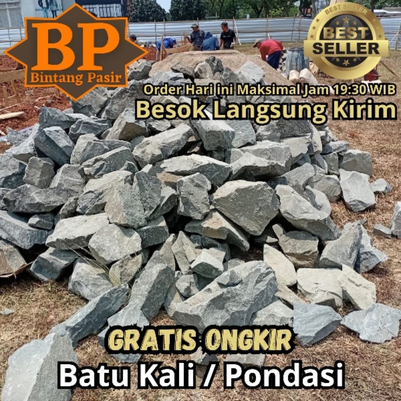 Batu Belah Pondasi / Batu Kali Pondasi 1 Truk