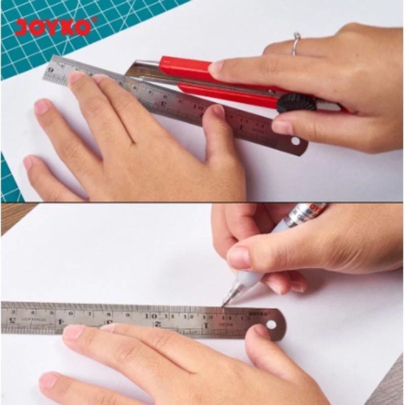 

LA - Joyko Stainless Steel Ruler Penggaris Besi RL-ST20 20cm 1pcs