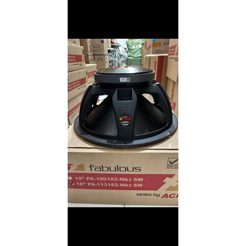 SPEAKER FABULOUS 18INCH TYPE PA-113182-Mk3 SW ORIGINAL ACR FABULOUS