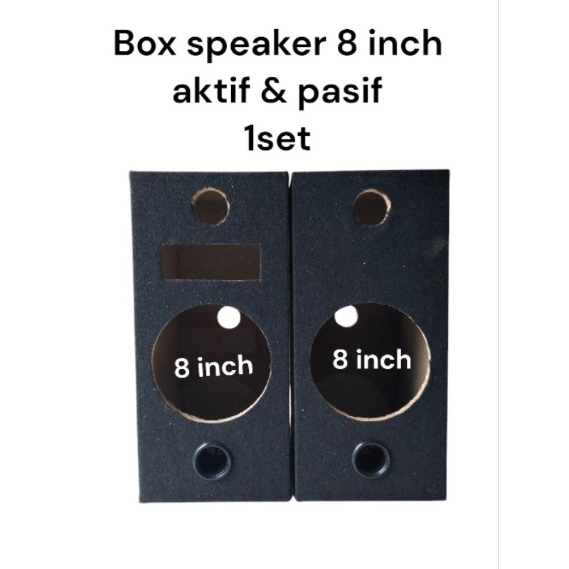 Box Speaker Aktif dan Pasif 8 inch 1 set
