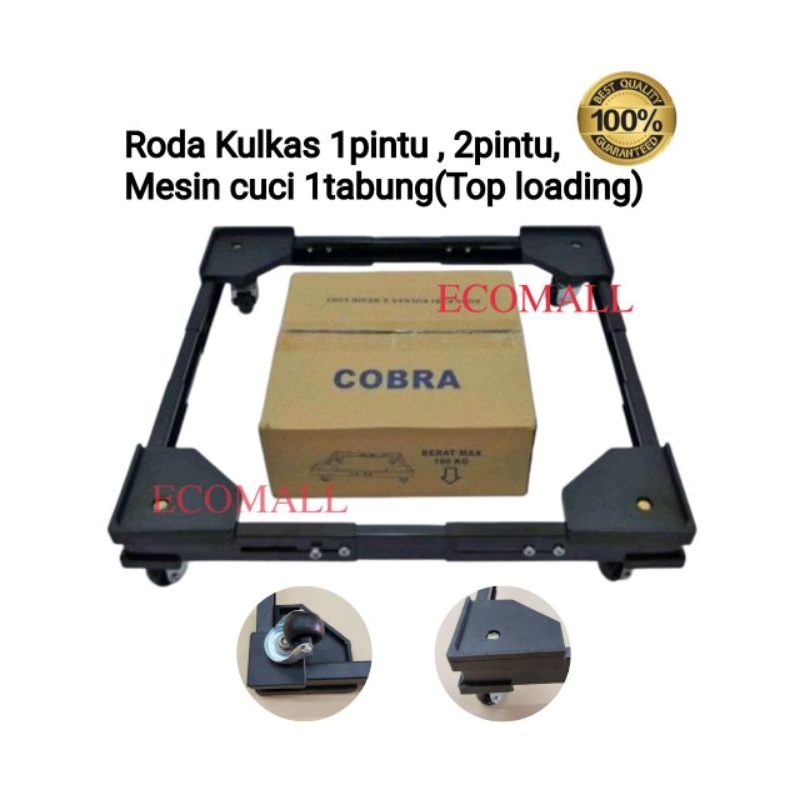 Roda kulkas besi 2pintu 1pintu dan mesin cuci 1tabung(top loading) /kaki kulkas besi bisa buat kulka