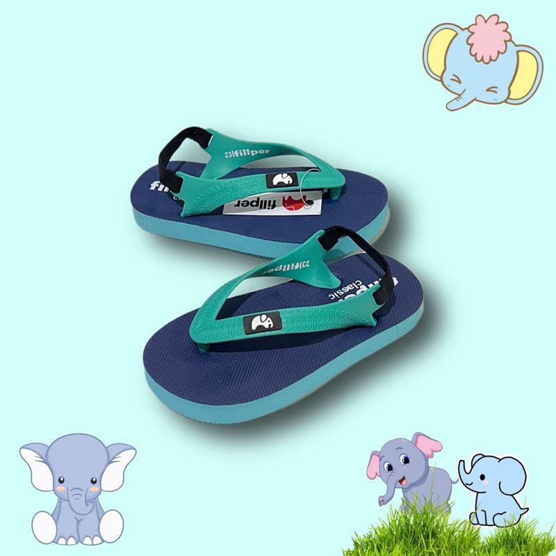 Sandal Filpper Tods Jepit Baby Anak Tali Belakang /Sandal Anak Baby Kids Unisex /Filpper Tod's