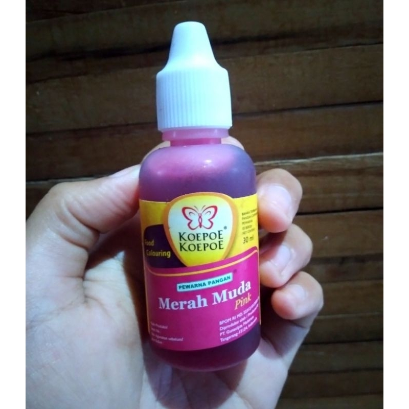 

KOPOE PEWARNA MERAH MUDA MAKANAN 30 ML (1PCS)
