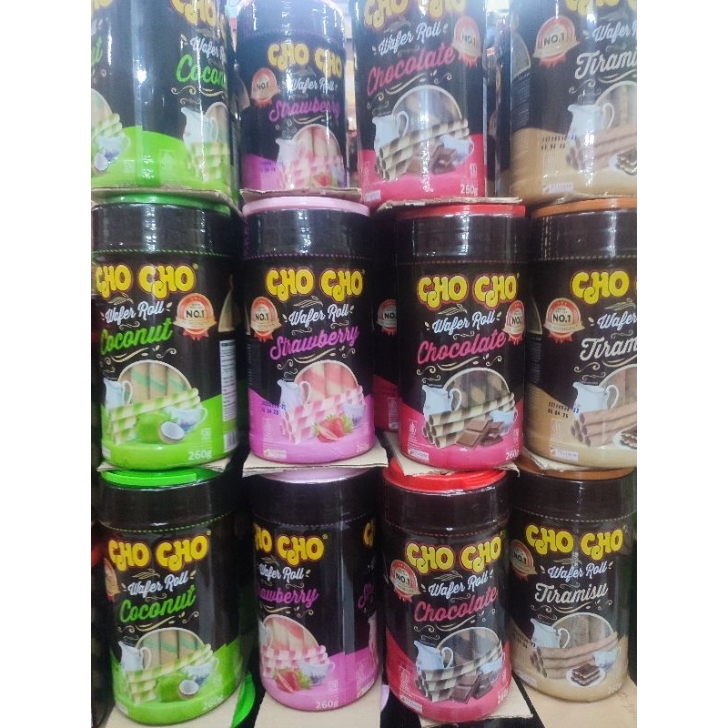 

chocho wafer roll 260gram all varian / astor choco roll