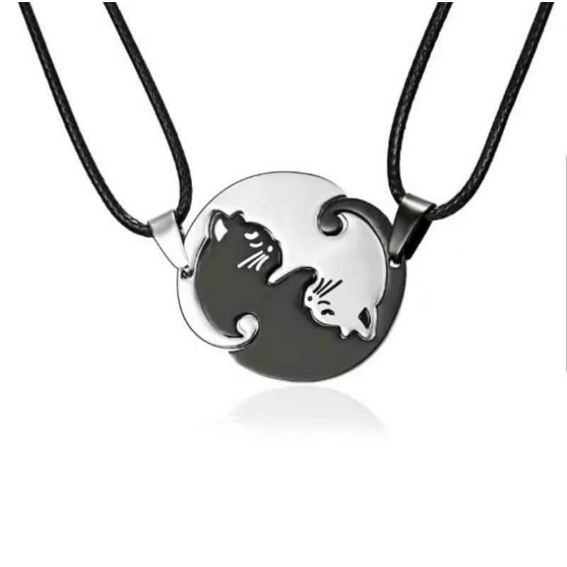 Kalung Couple Kucing Yin yang