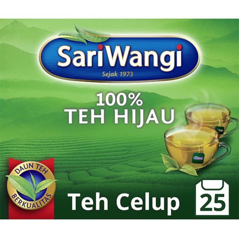 

Teh Sariwangi, Teh Celup Hijau Isi 25 Sachet