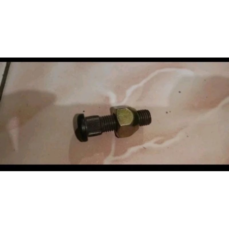 baut baud baja dan mur roda m12 51mm drat kasar