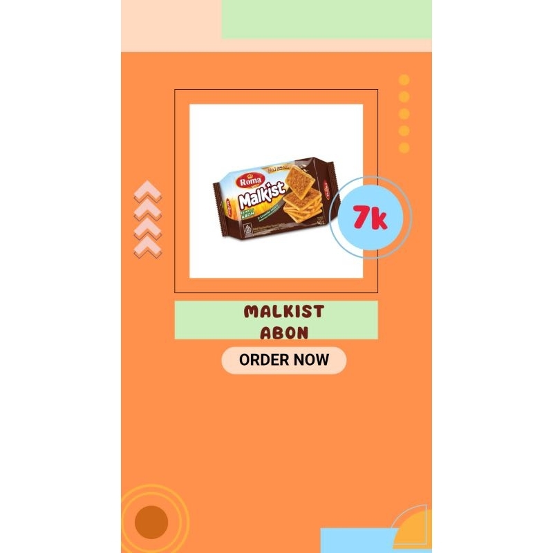 

Roma malkist Abon crackers 105gr