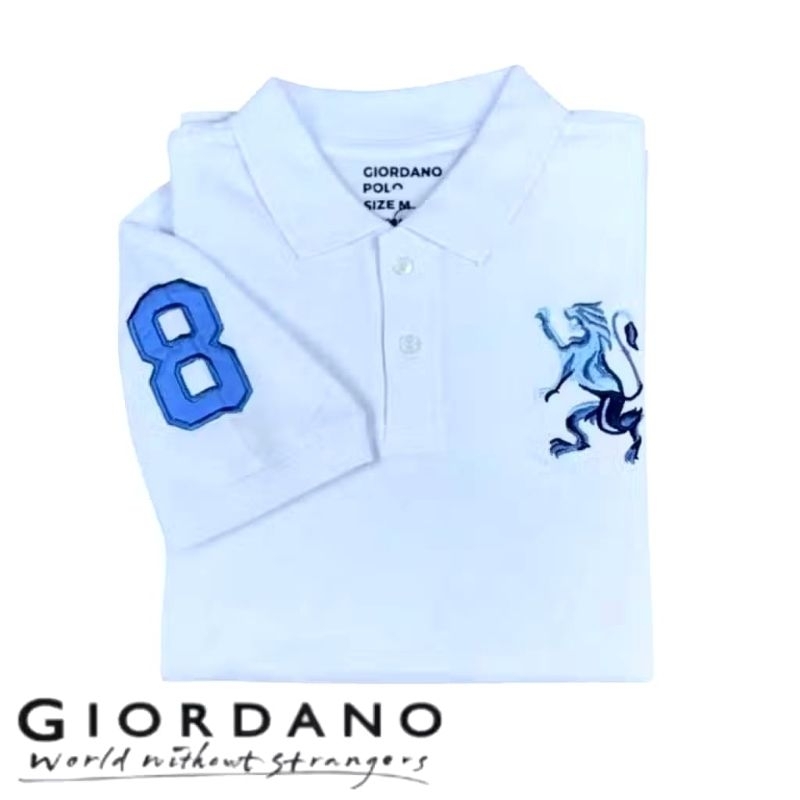 Polo shirt lengan pendek pria Giordano//M L XL COD