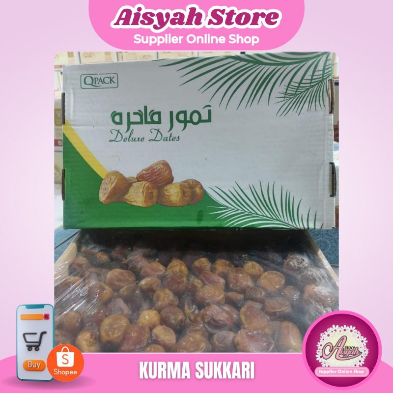 

KURMA SUKKARI AL QOSIM (Kurma Raja) KEMASAN DUS 3kg WRAPPING PLASTIK