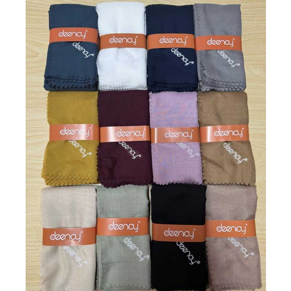 Deenay Hijab Segi Empat Laser Cut Bordir Liza Series