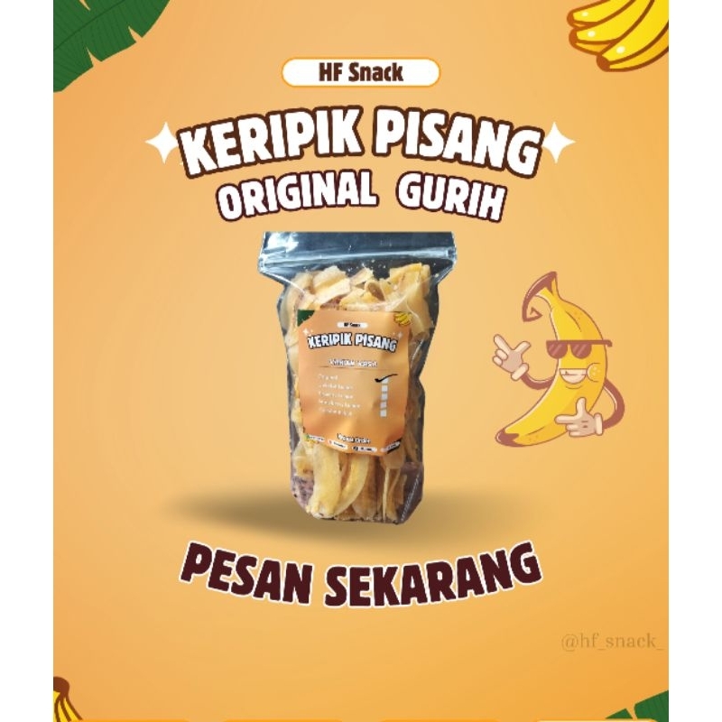 

Keripik Pisang Original Gurih | 100 gram | Snack Murah | HFnusantara