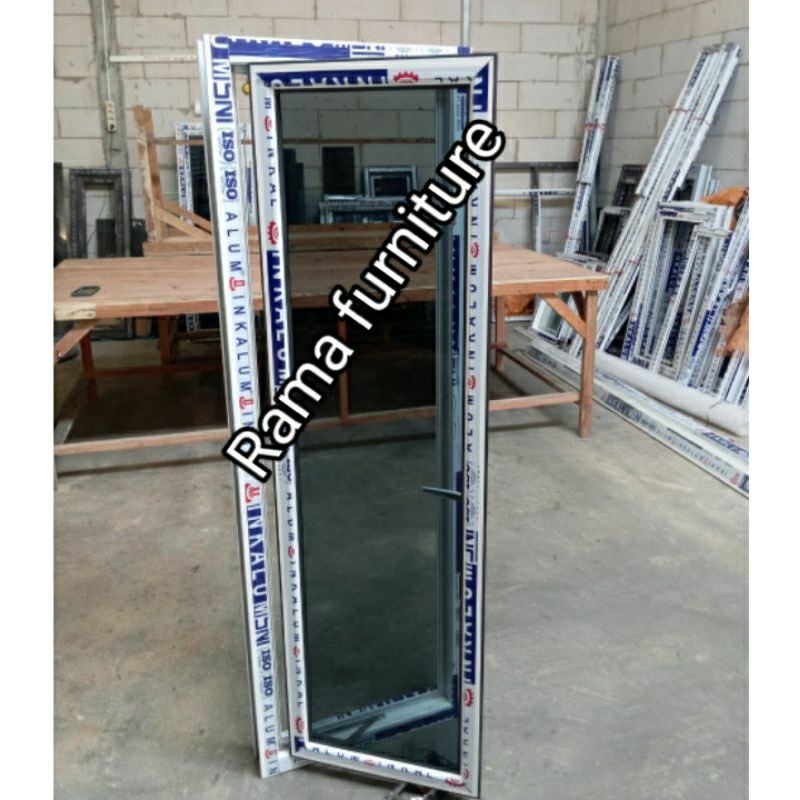 L 40x T 150  JENDELA CASEMENT ALUMUNIUM FREE PACKING KAYU