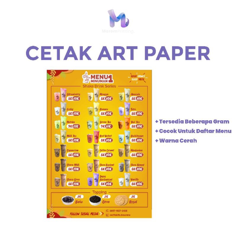 

Cetak Art Paper