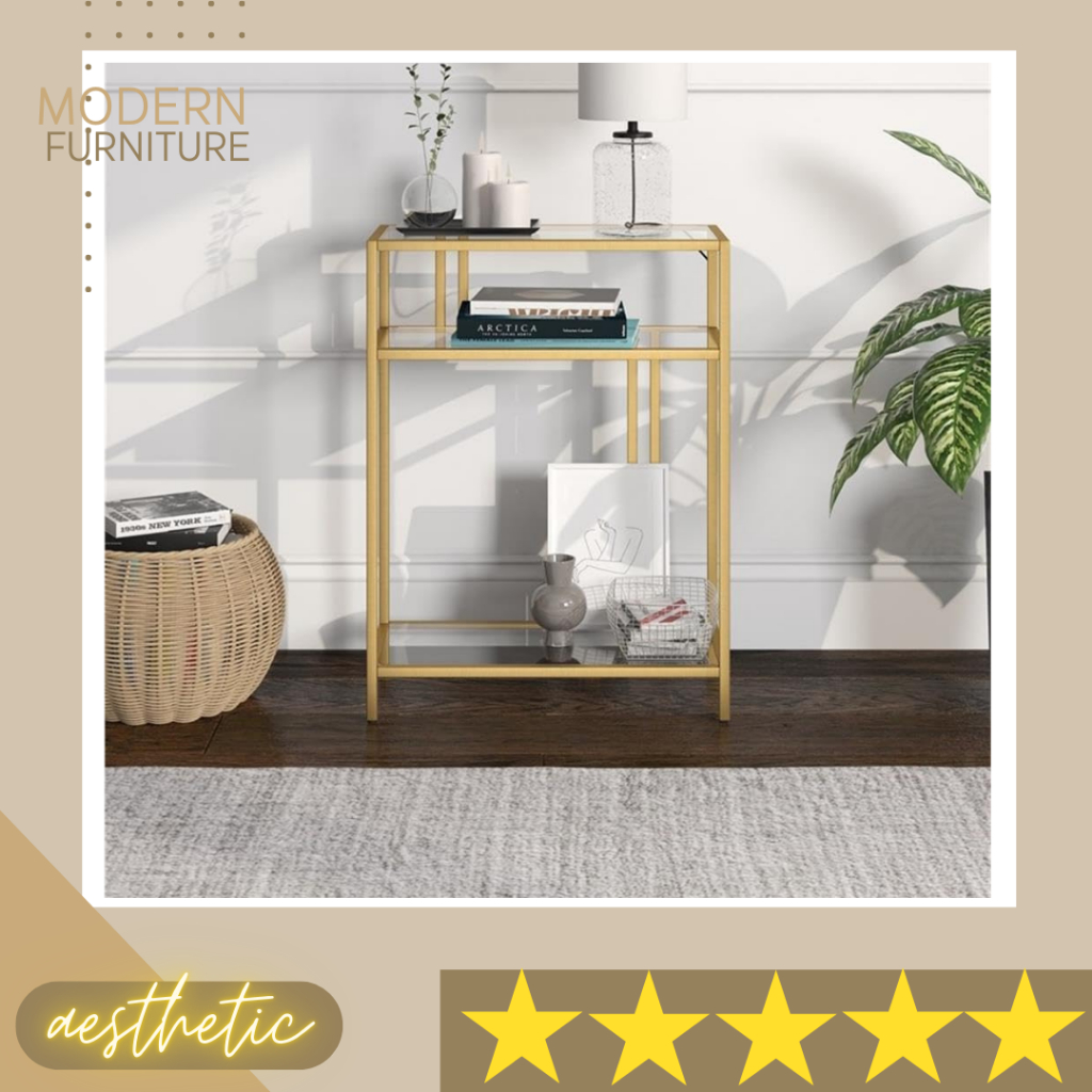 Meja Minimalis Rak Ruang Tamu Aesthetic Furniture