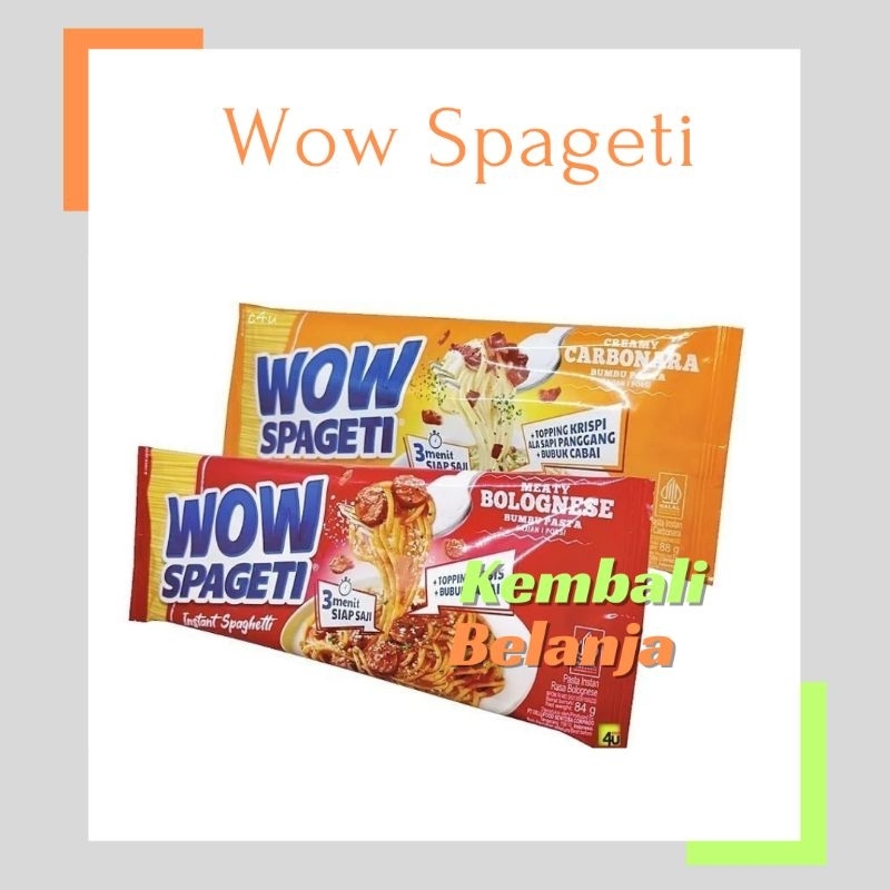 

Wow Spageti Instan/ Wow Spaghetti Instan/ Wow Spagetti Instan/ Mie Spagetti
