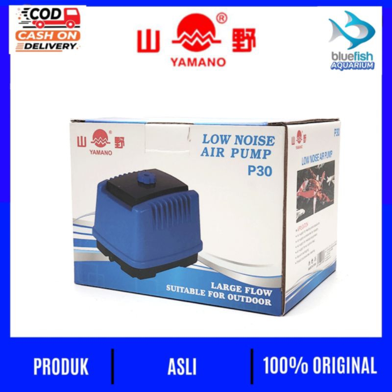 Aerator/Pompa Udara YAMANO P30 P50 P70 LP 100 Low Watt, Pompa Udara Aquarium/Ternak Kolam Ikan KOI